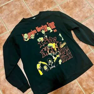 1999 vintage limp bizkit System of a Down billionaire pirates tour shirt